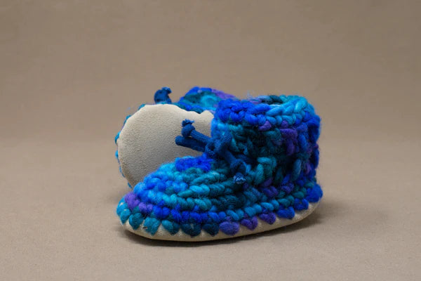 Padraig Baby Slippers | Blue Multi
