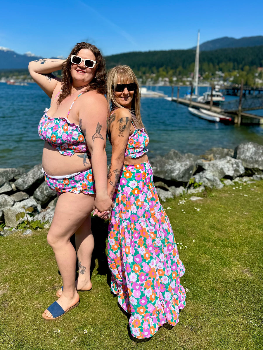 Amalfi Blooms | 2 Piece Swim Set | Warm Flora
