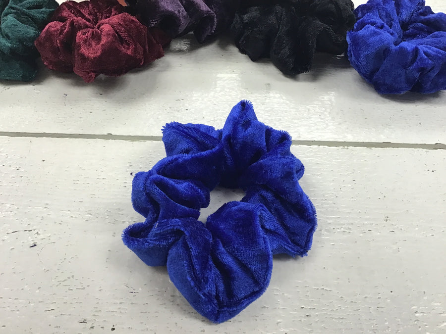Blue Velvet Scrunchie