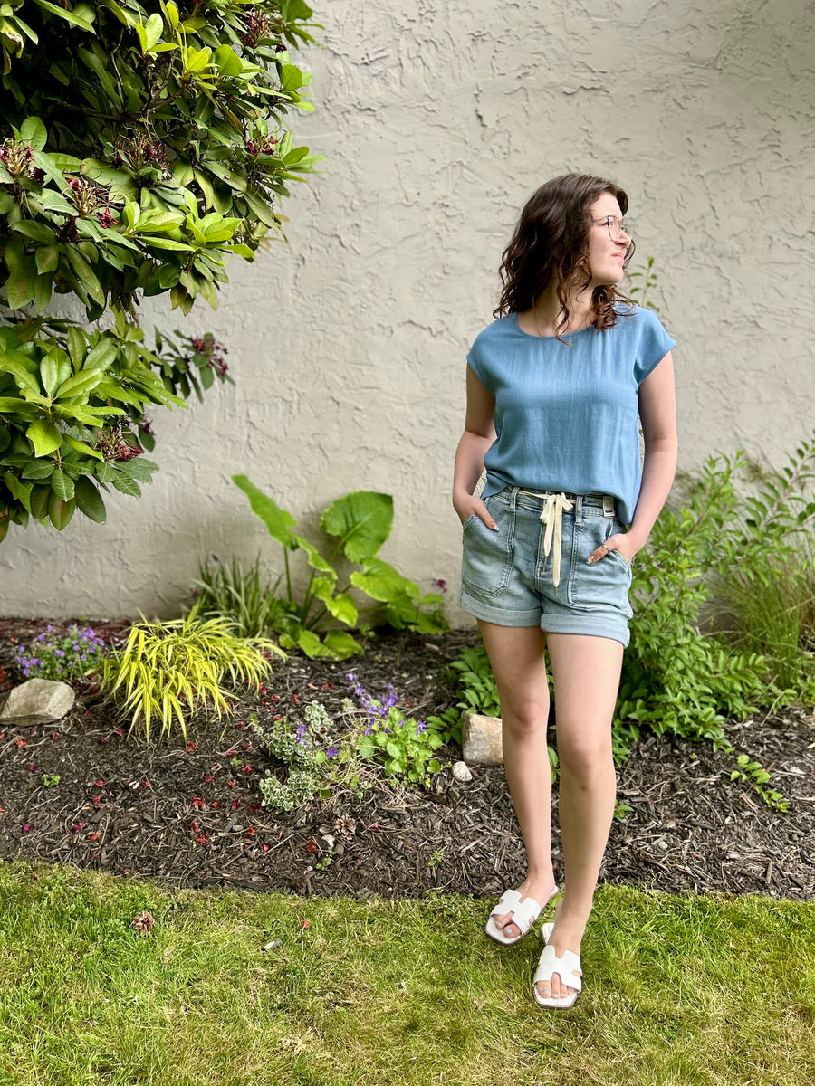 Sally | High Waist Cuff Jogger Shorts (Judy Blue Style 150344)