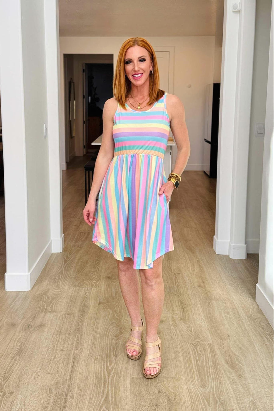 Dear Dress | Colourful Stripe