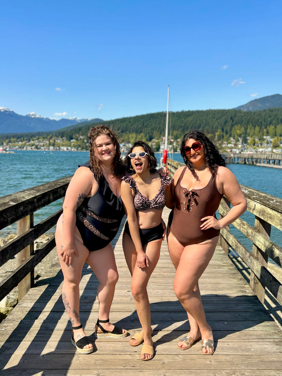 Bermuda Leopard | One Piece Swimsuit | Black