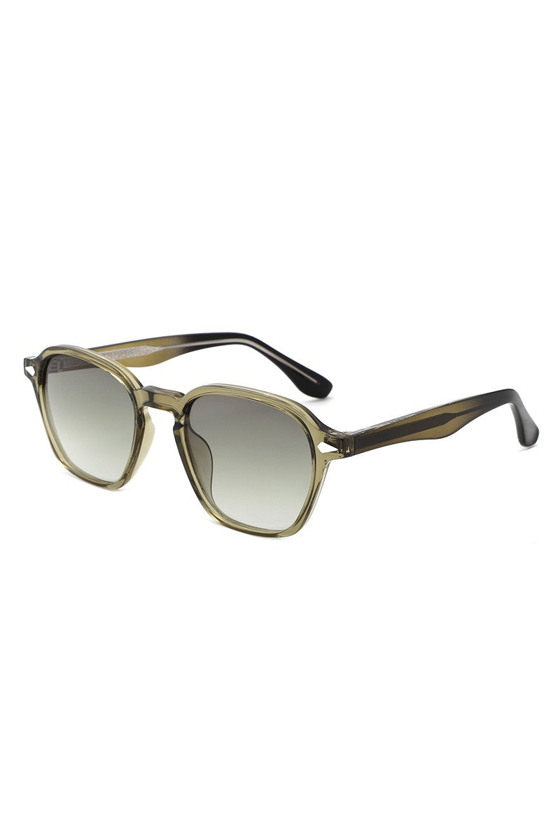 Retro Square Modern Geometric Polarized Sunglasses