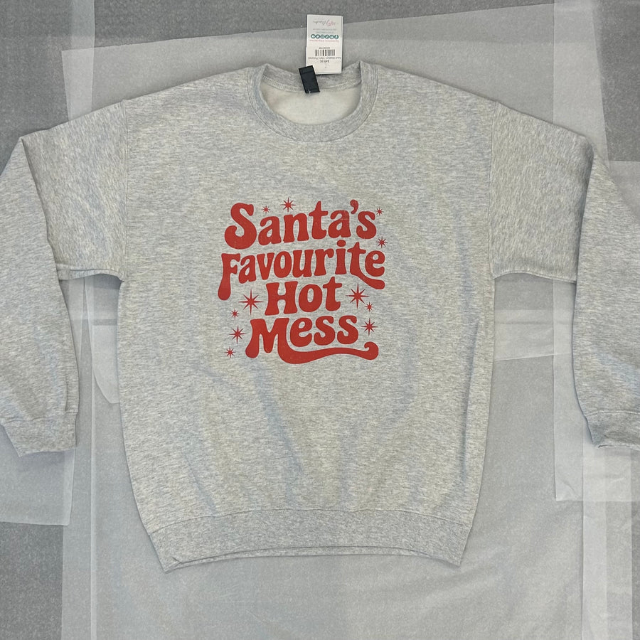 Santa's Favourite Hot Mess | Crewneck Sweatshirt