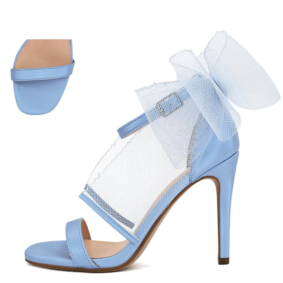 Cottage Charm Sandals with Bow Accent | Blue *FINAL SALE*