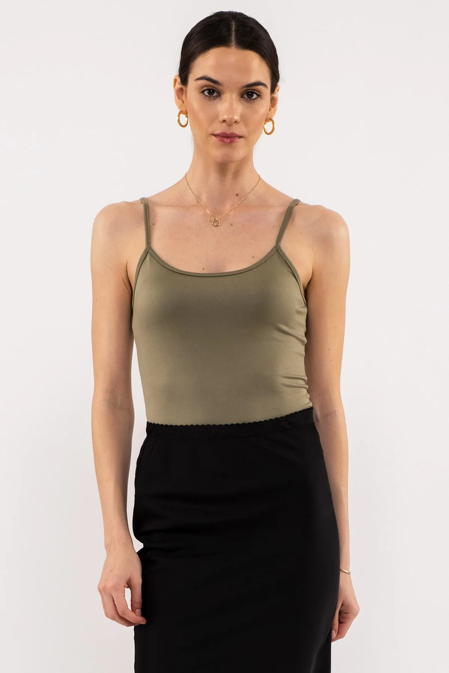 Sydney Solid Cami | Light Olive *FINAL SALE*