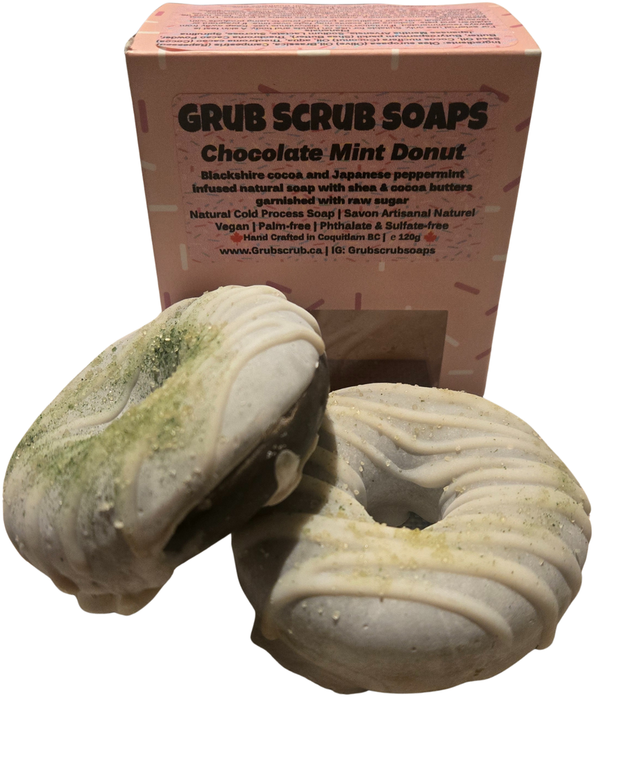 Chocolate Mint Donut | Grub Scrub Soap