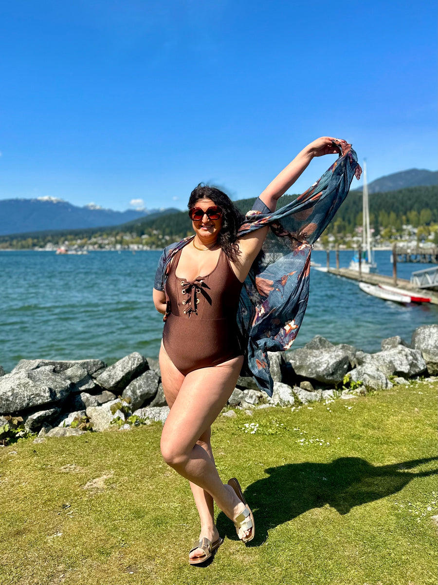 Coastal Couture | One Piece Swimsuit | Chocolate
