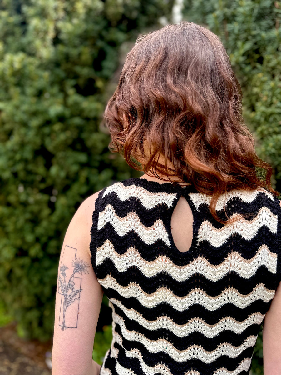 Gemma | Zig Zag Stripe Knit Dress