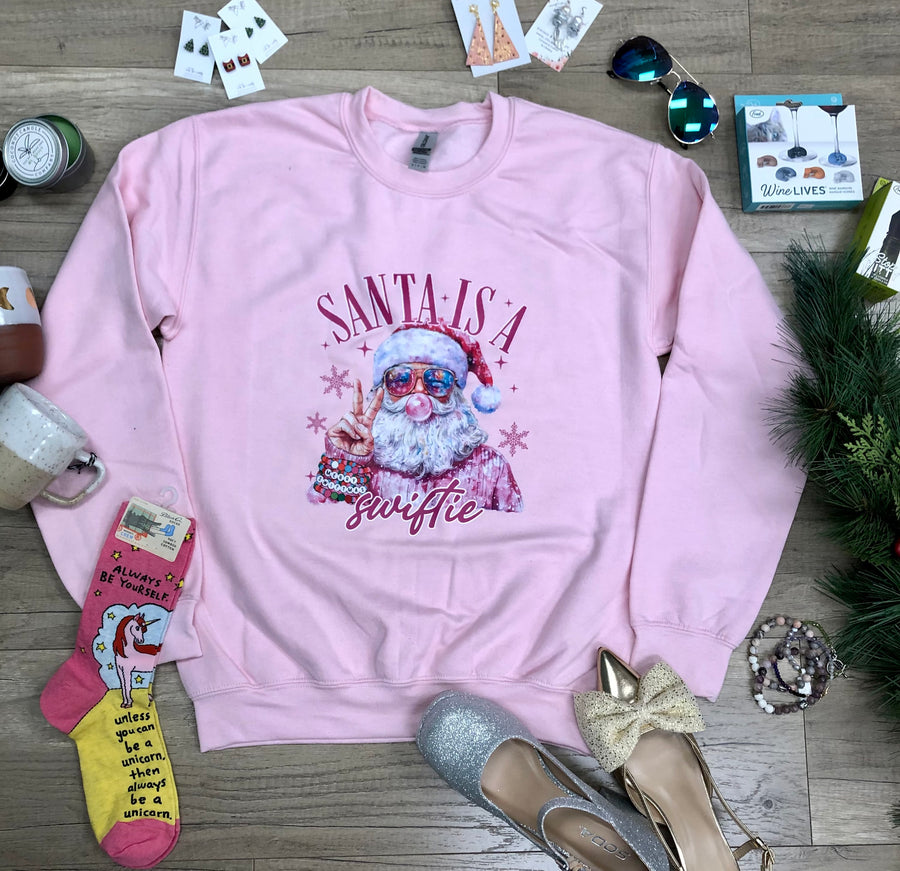 Santa Is A Swiftie | Crewneck Sweatshirt (Toddler 2T to Adult 5X)