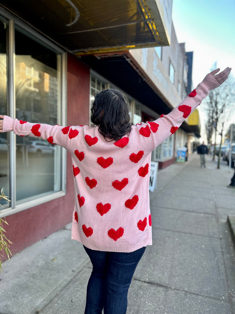 Andie | Heart Sweater Cardigan