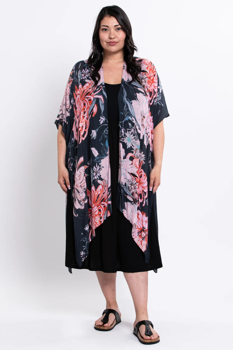 Sunlit Petals Kimono