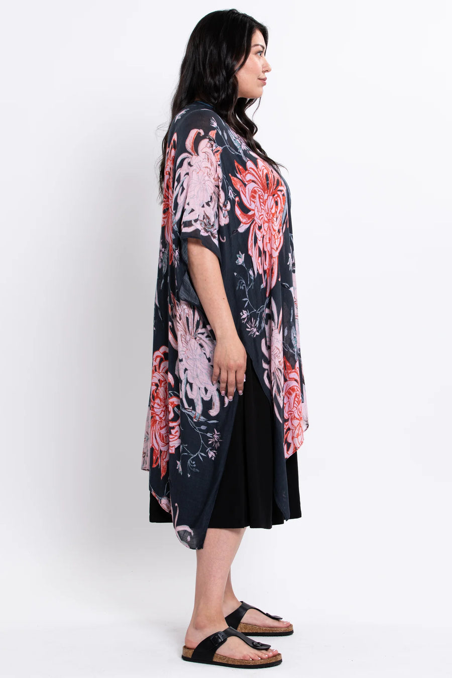 Sunlit Petals Kimono
