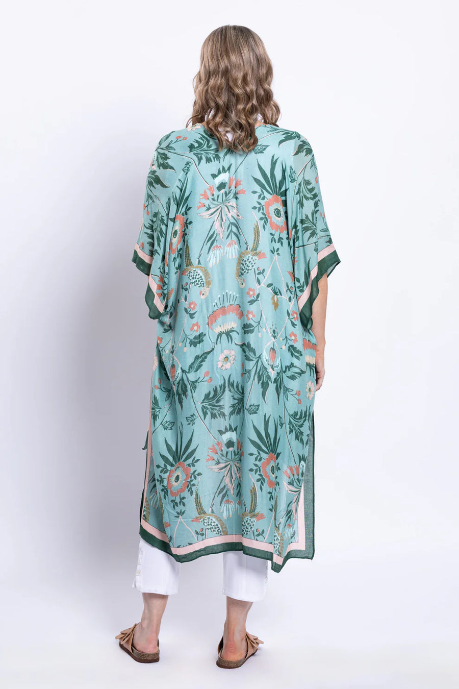 Teal Song Kimono