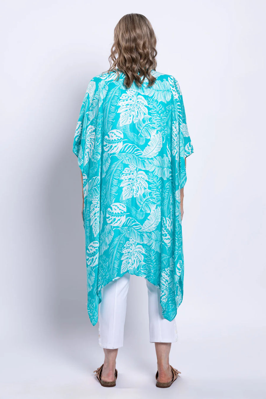 Turquoise Shade Kimono