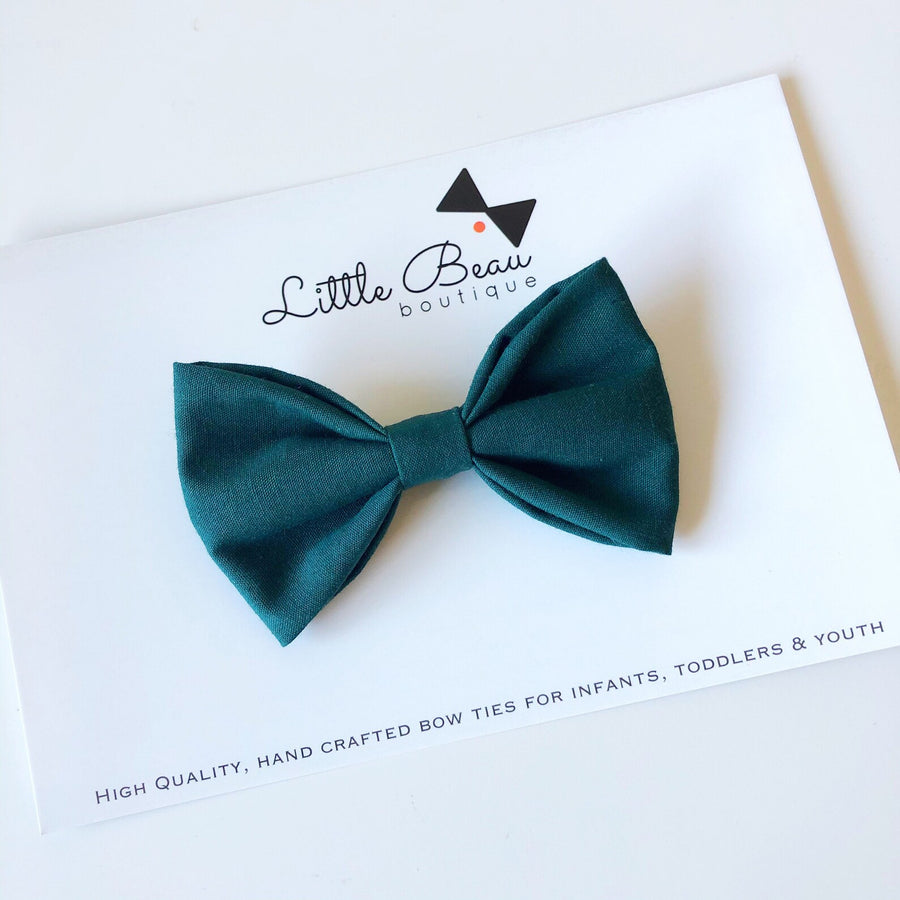 Dark Green Bow Tie | Little Beau Boutique