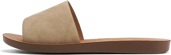 Efron | Slip On Slide Sandals | Natural Nubuck *FINAL SALE*