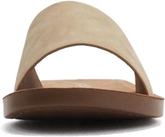 Efron | Slip On Slide Sandals | Natural Nubuck *FINAL SALE*