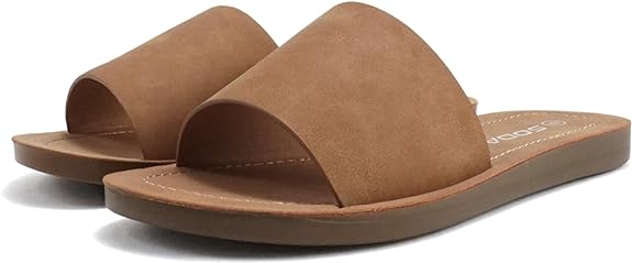 Efron | Slip On Slide Sandals | Tan Nubuck *FINAL SALE*