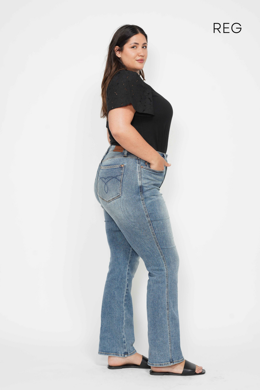 Shania | High Waist Tummy Control Bootcut Jeans | Judy Blue Style 88783 | Short, Regular and Long