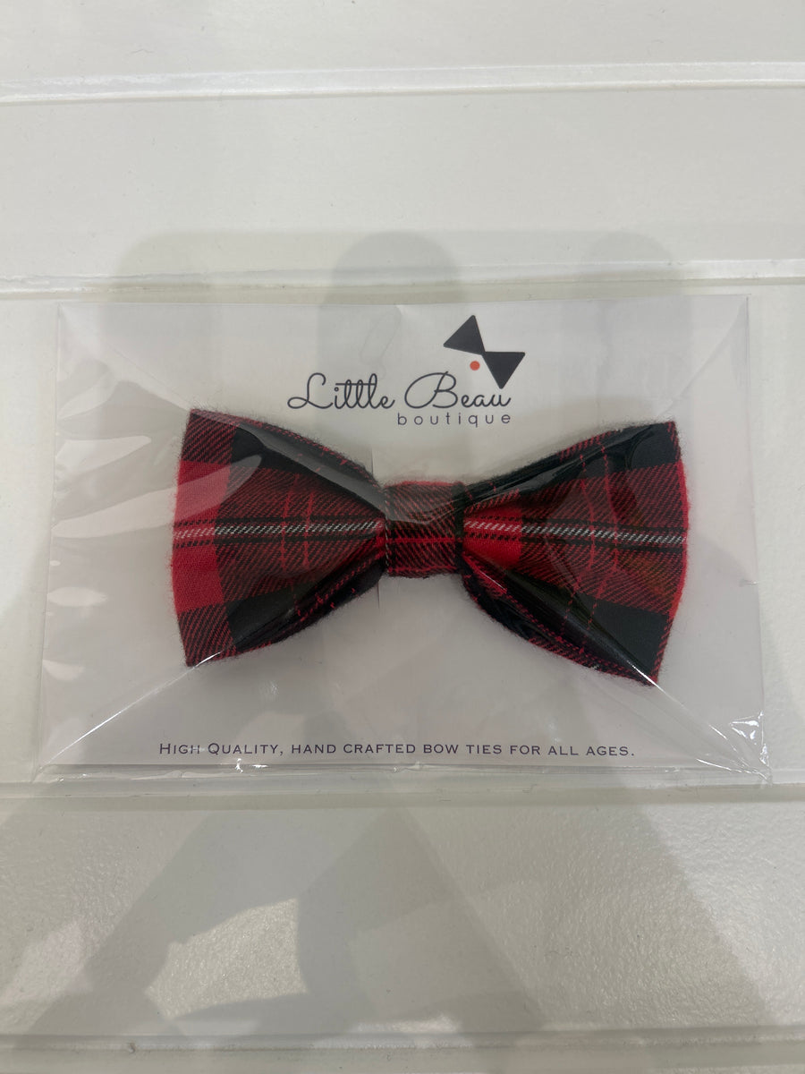 Red Flannel Bow Tie | Little Beau Boutique
