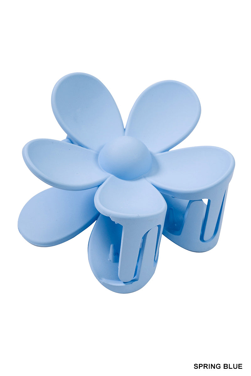Flower Hair Claw Clip (3") | Spring Blue