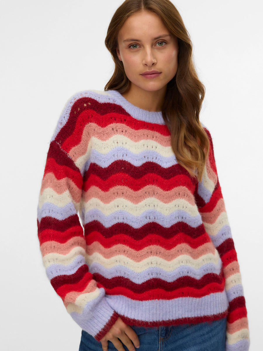 Doja | Drop Shoulder Chunky Jumper | Baby Lavender