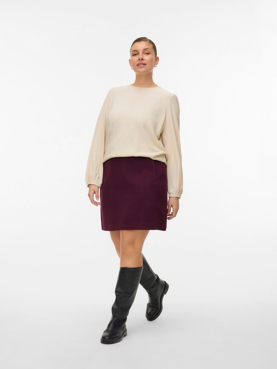 Fortune | High Waist Mini Skirt | Winetasting