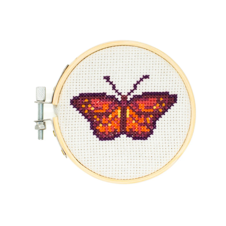 Mini Cross Stitch Embroidery Kit | Butterfly