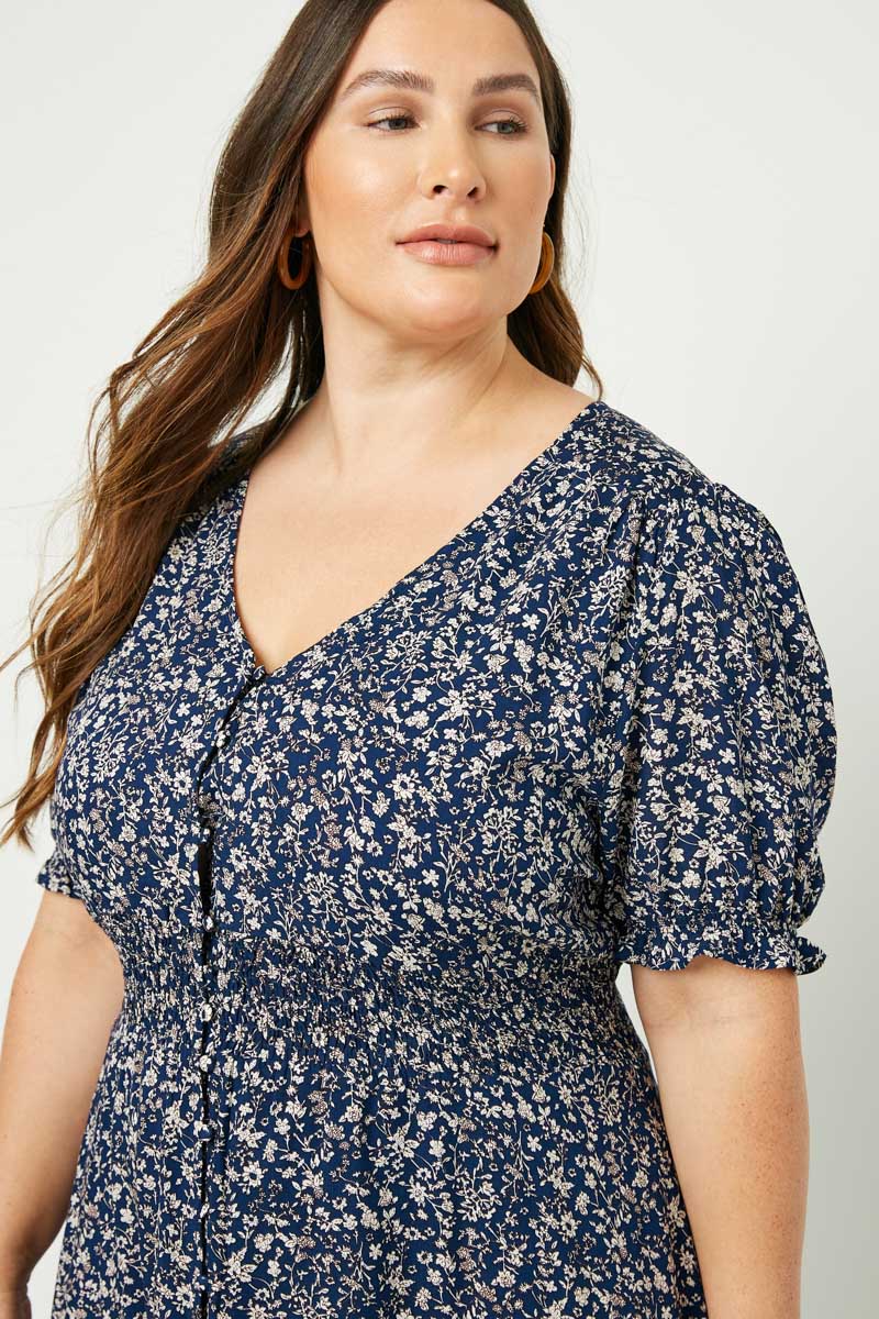 Prairie Cottage Dress | Navy