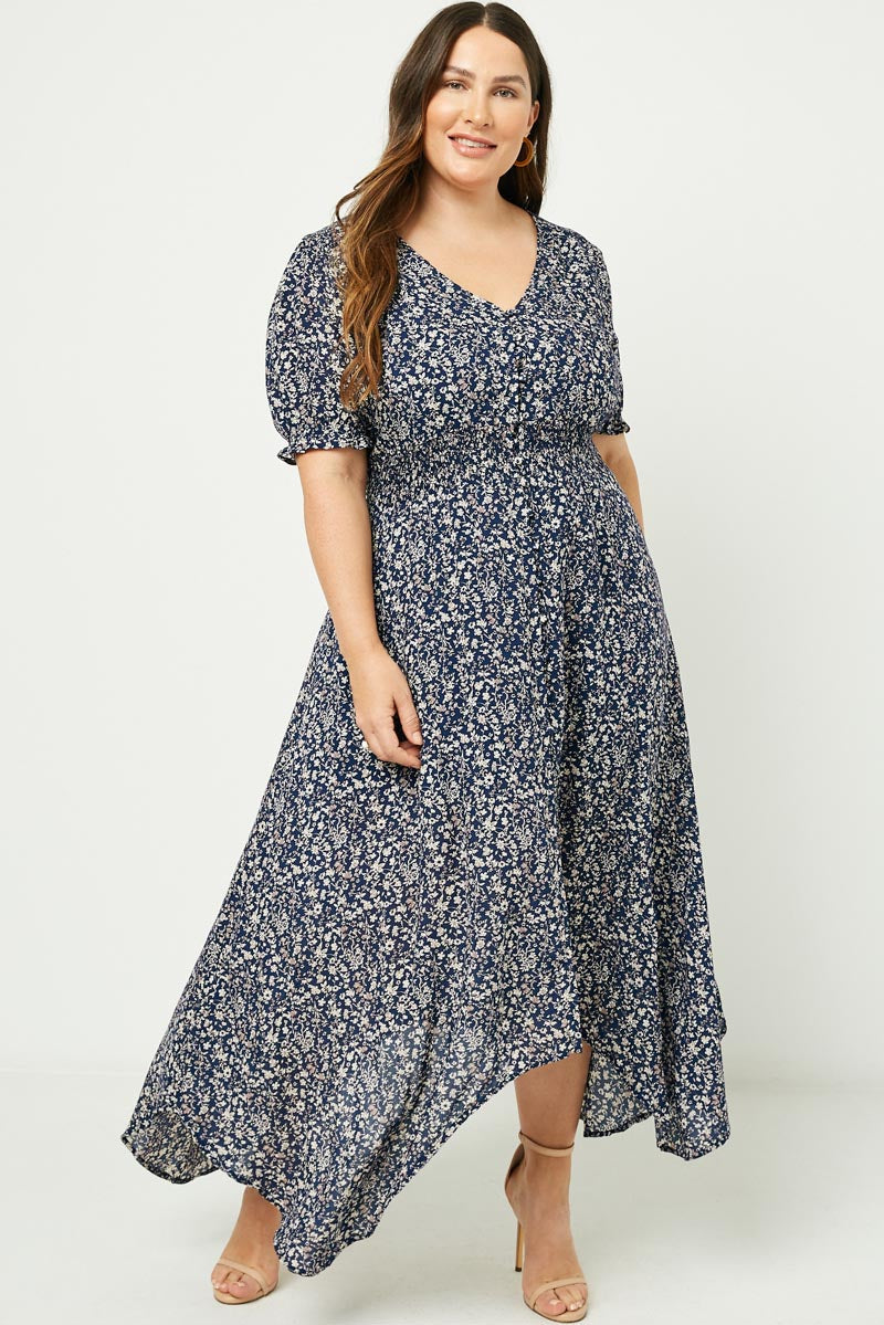 Prairie Cottage Dress | Navy