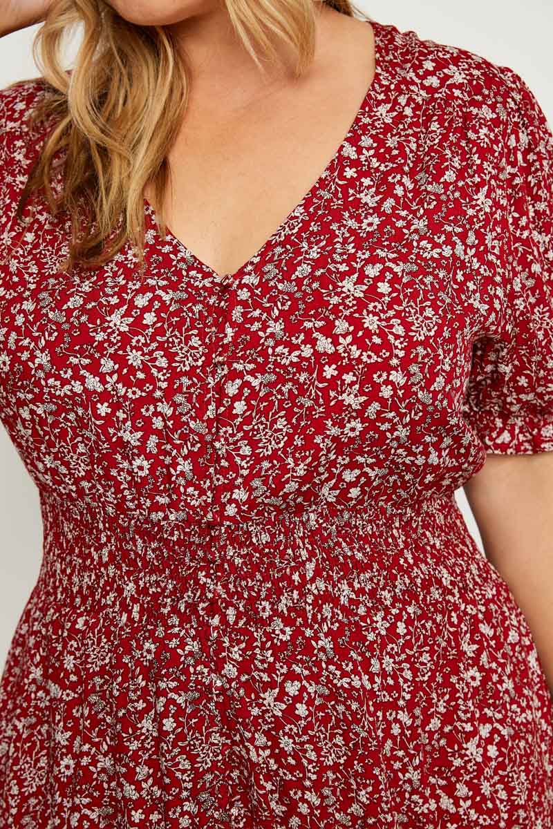 Prairie Cottage Dress | Red