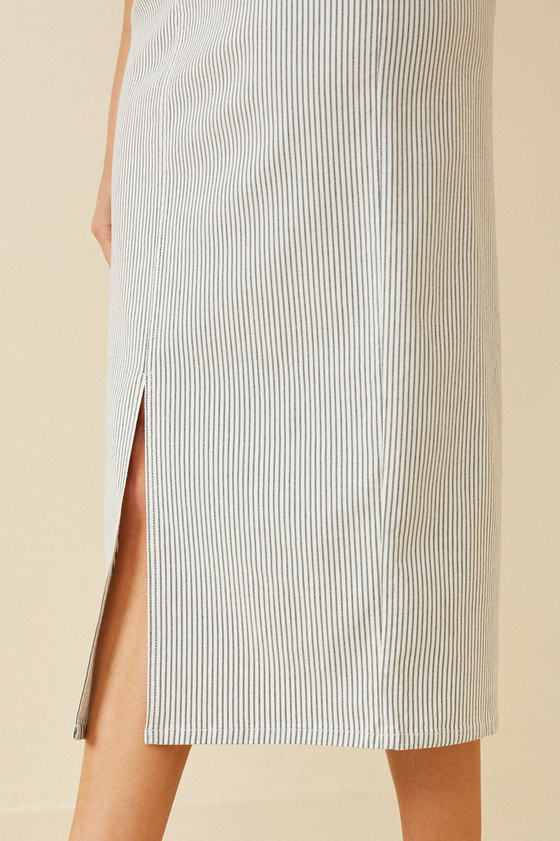 Nissi | Stretch Pinstripe Skirt
