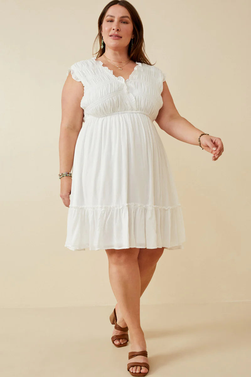 Eleni | V-Neck Mini Dress *FINAL SALE*