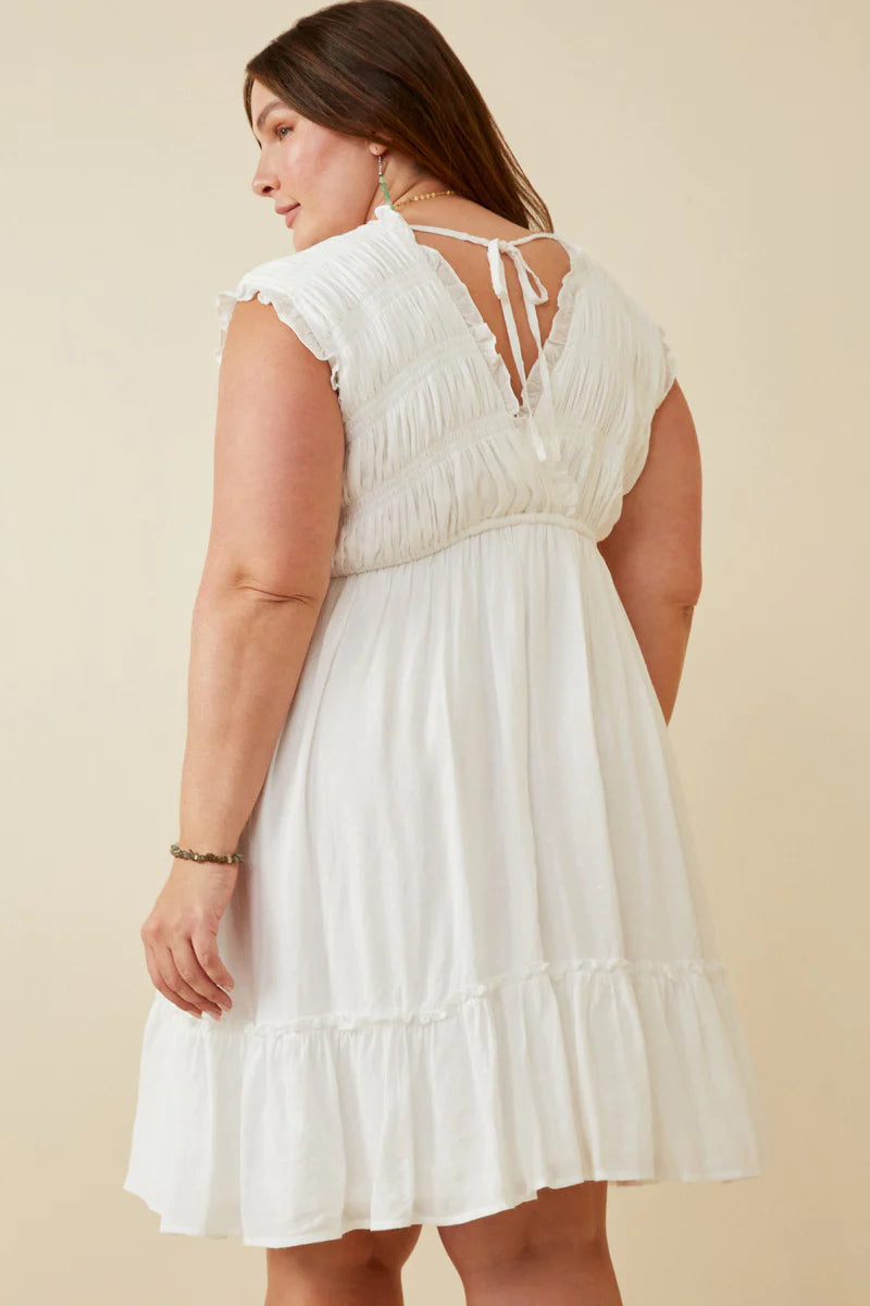 Eleni | V-Neck Mini Dress *FINAL SALE*