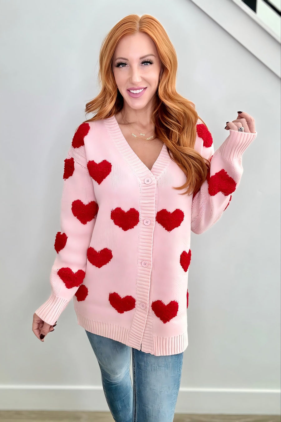 Andie | Heart Sweater Cardigan