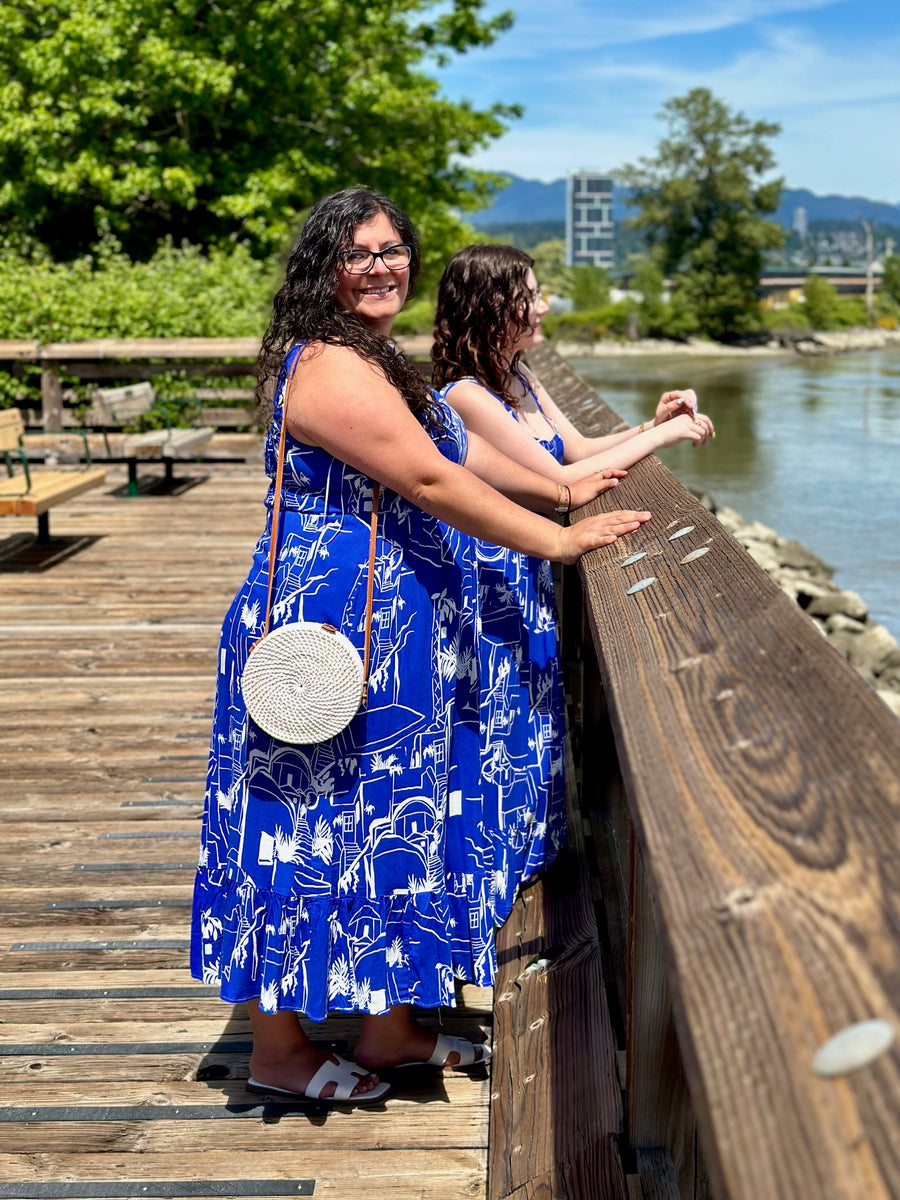 Persephone | Linen Blend Midi Dress