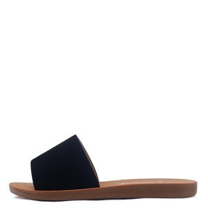 Inline | Wide Fit Slide Sandals | Black Nubuck *FINAL SALE*