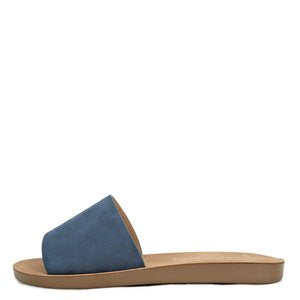 Inline | Wide Fit Slide Sandals | Navy Nubuck *FINAL SALE*