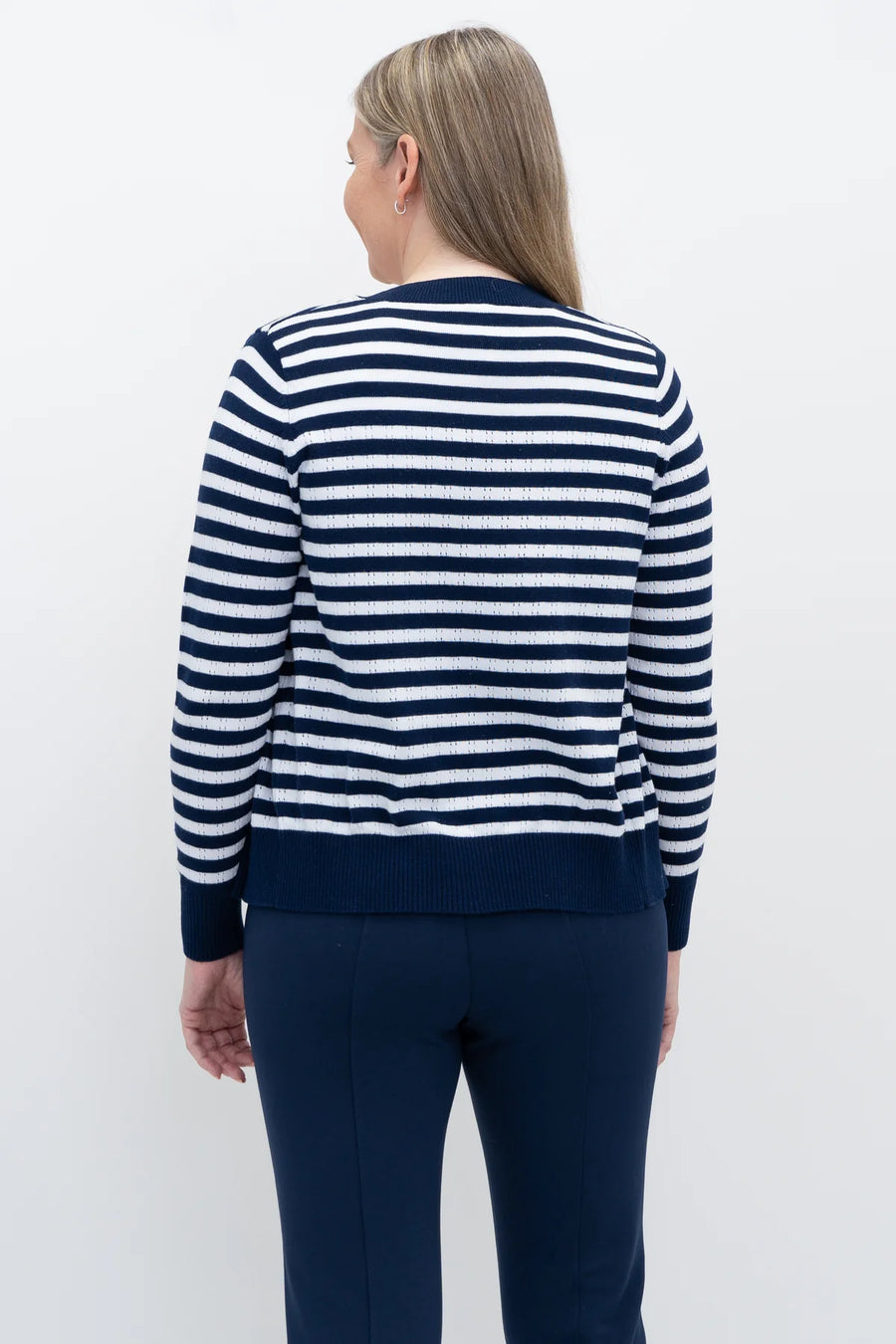 Juniper Sweater | Indigo Stripe