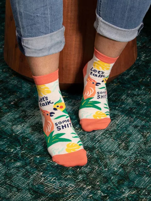 Let's Talk Some Sh*t | Women's Ankle Socks | Blue Q