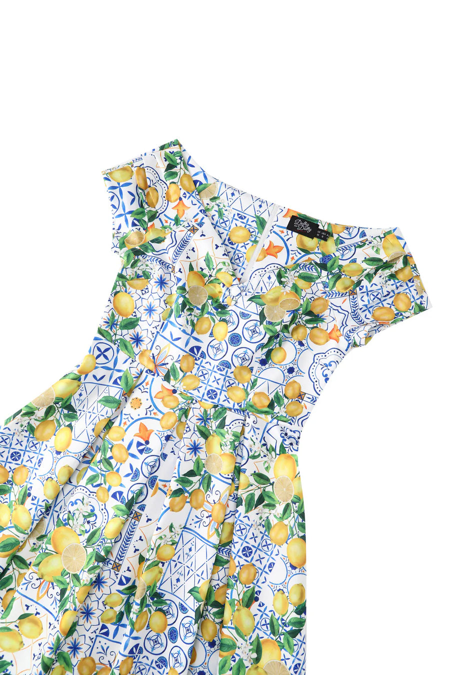Lily | Light Blue Off Shoulder Swing Dress | Mediterranean Lemon