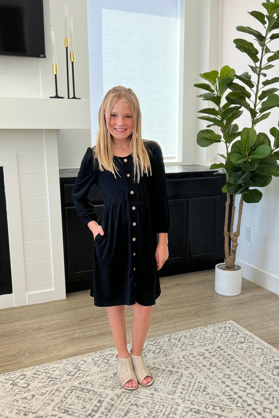 Bailey Dress | Black | Kids Sizes