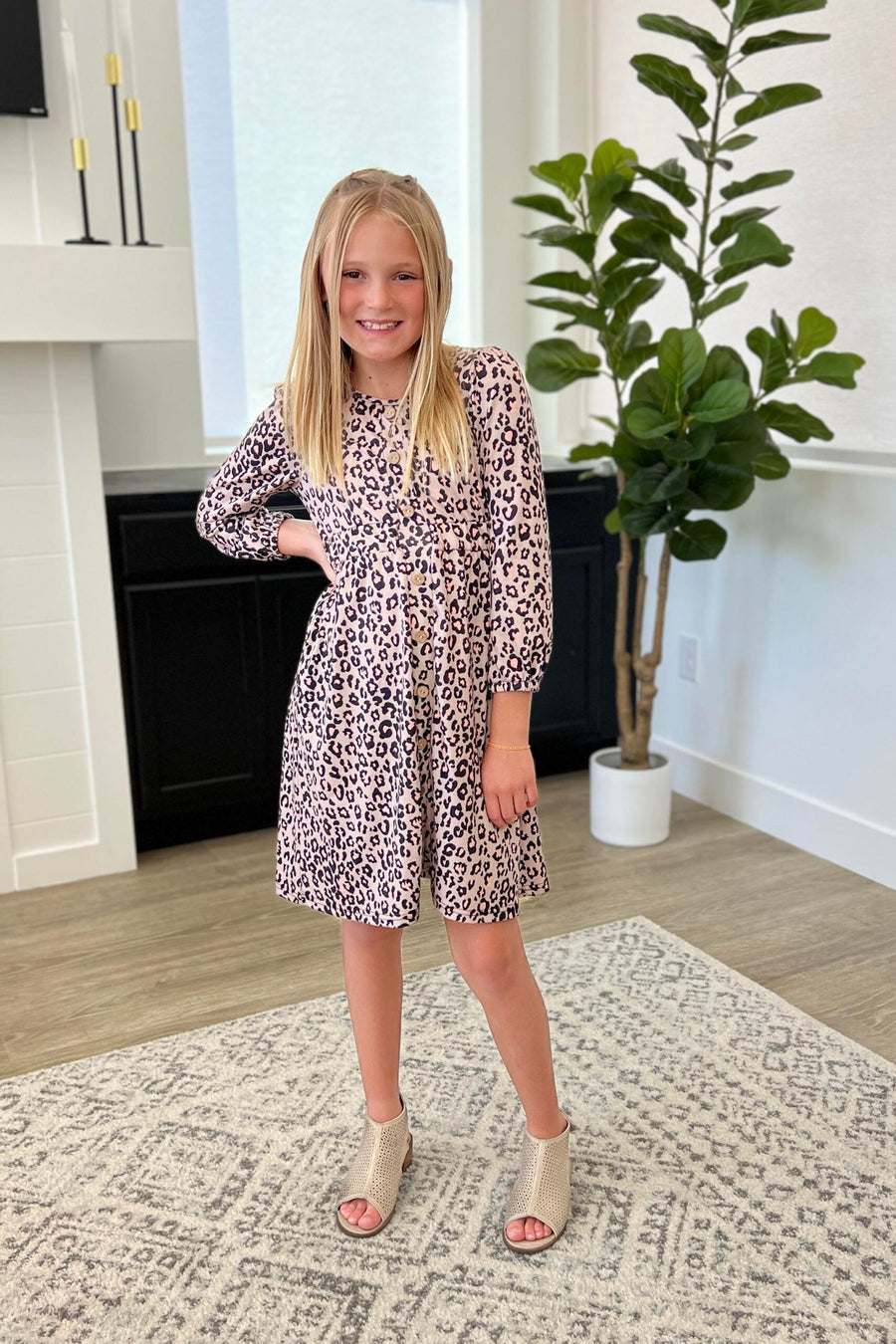 Bailey Dress | Leopard | Kids Sizes *FINAL SALE*