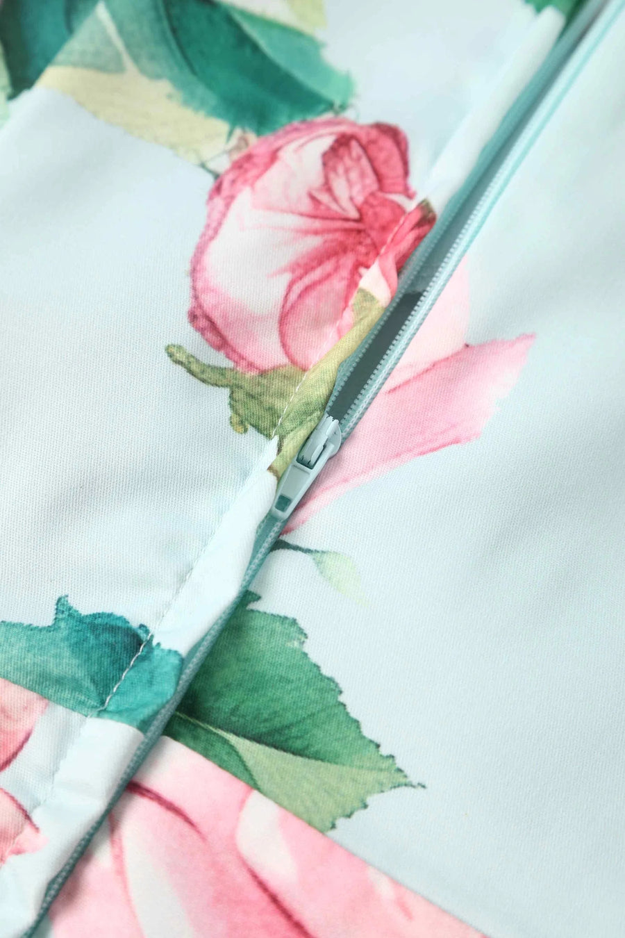 May | Crossover Bust Circle Dress | Baby Blue Rose