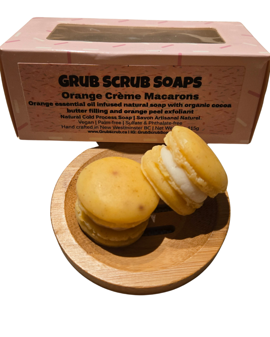 Orange Creme Macaron | Grub Scrub Soap