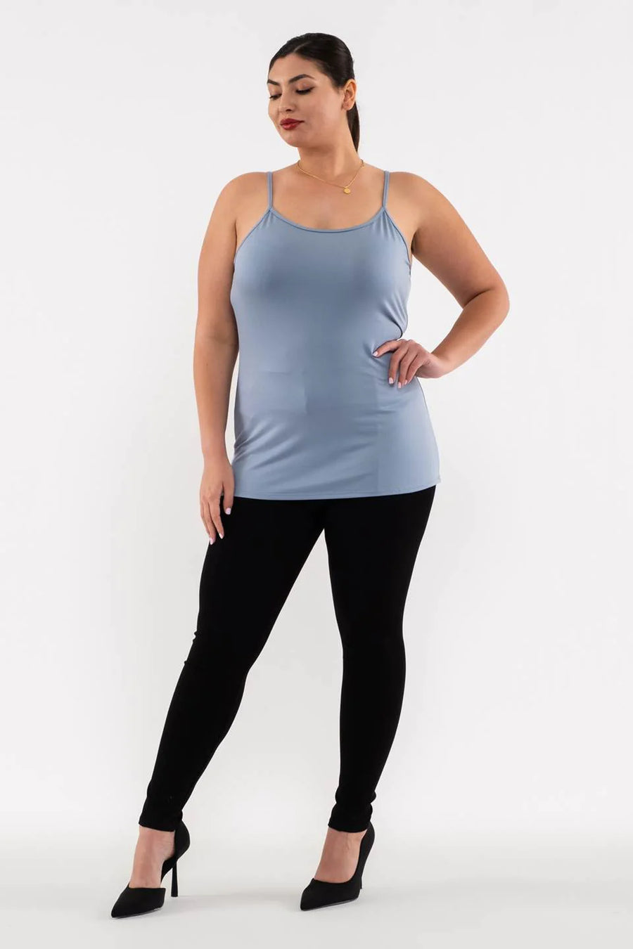 Sydney Solid Cami | Dusty Blue