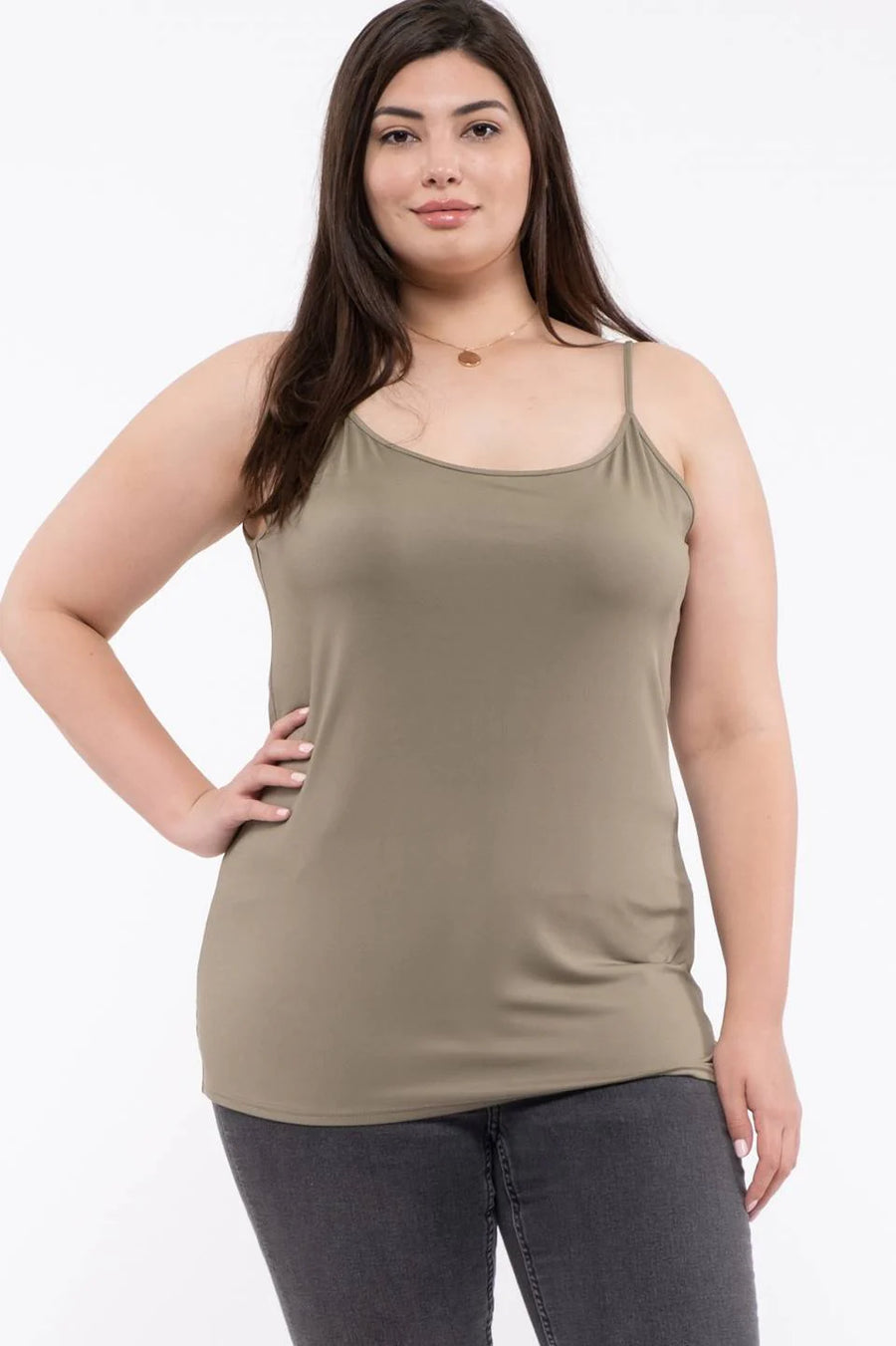 Sydney Solid Cami | Light Olive *FINAL SALE*