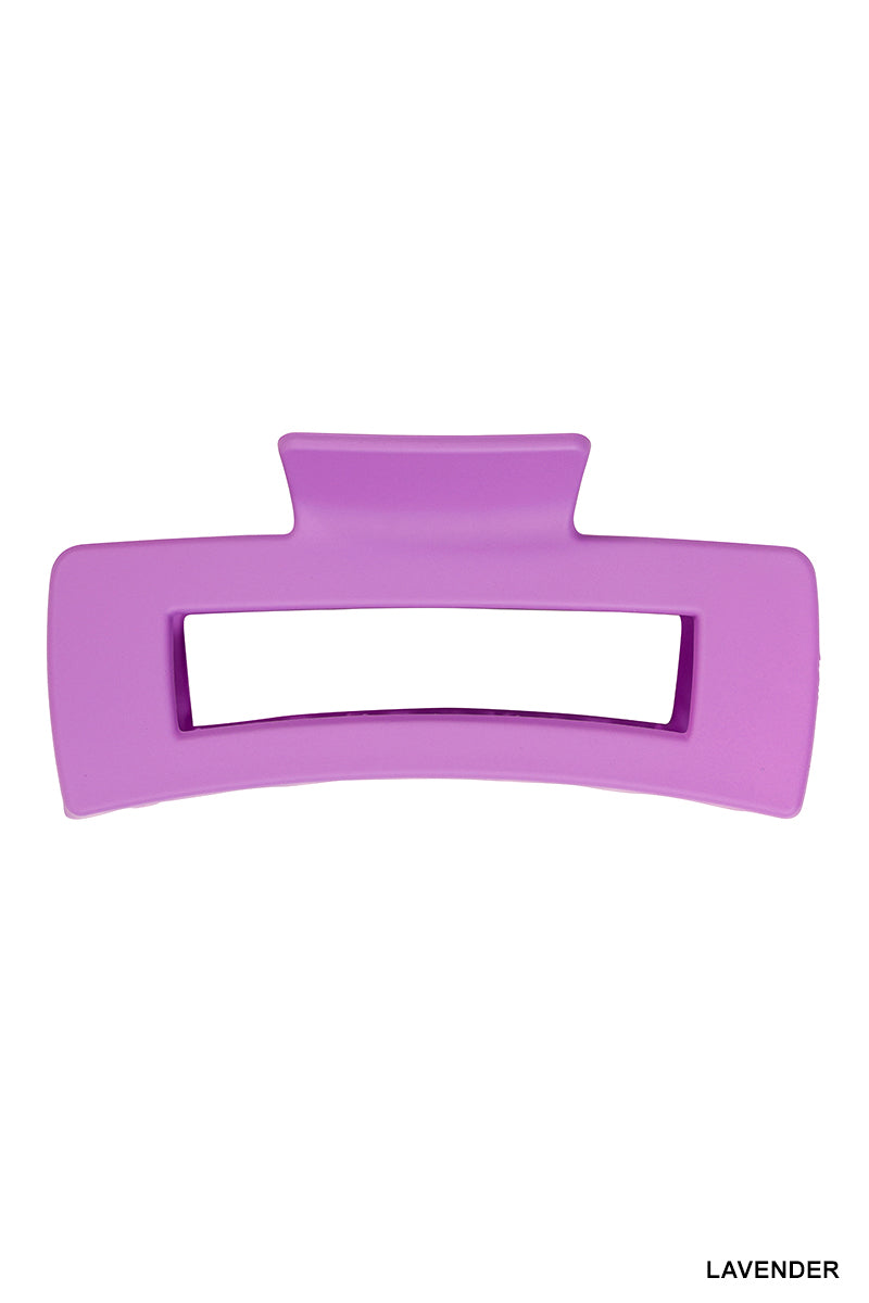 Rectangle Hair Claw Clip (4") | Lavender