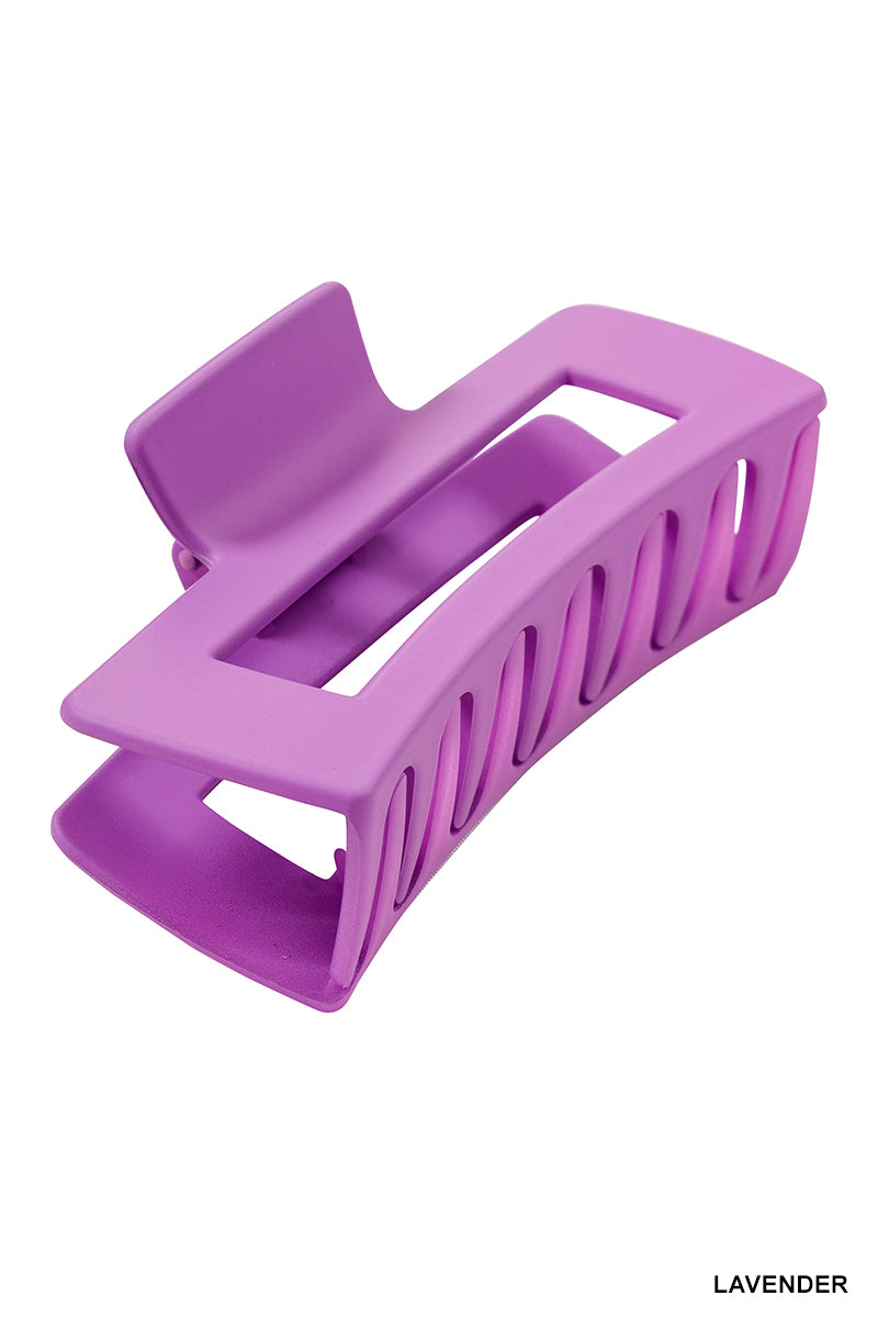 Rectangle Hair Claw Clip (4") | Lavender